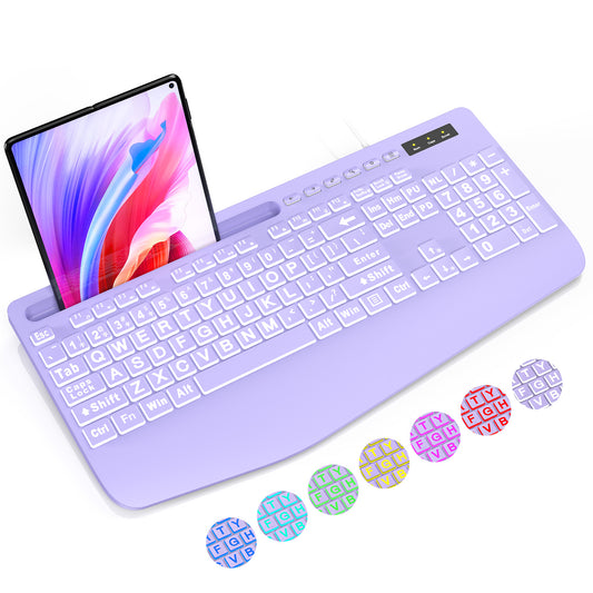 Wired Keyboard Purple